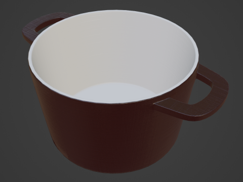 Old Baking Dish 06 Modèle 3D
