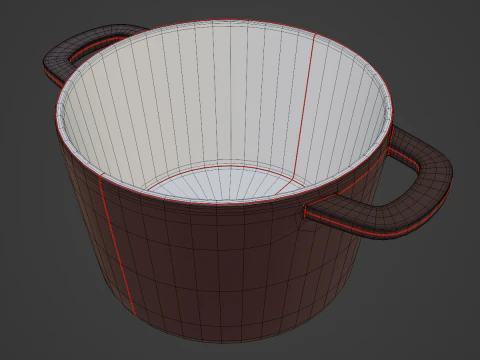 Old Baking Dish 06 3D Model
