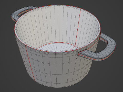 Old Baking Dish 08 3D Model