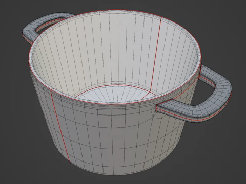 Old Baking Dish 08 3D Model