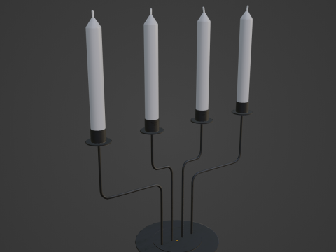 Candlestick 02 Model 3D