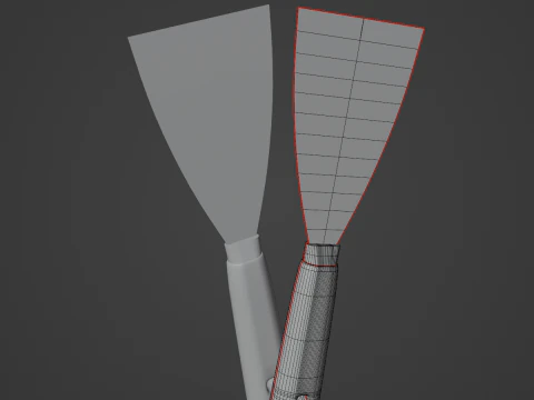 Industrial Spatula 01 3D Model