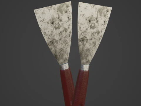 Industrial Spatula 02 3D Model