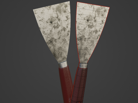 Industrial Spatula 02 Modello 3D