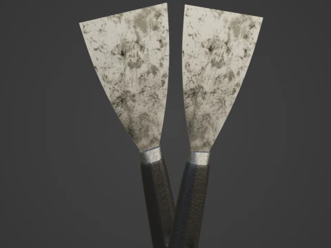 Industrial Spatula 04 3D Model