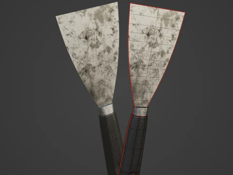 Industrial Spatula 04 3D Model