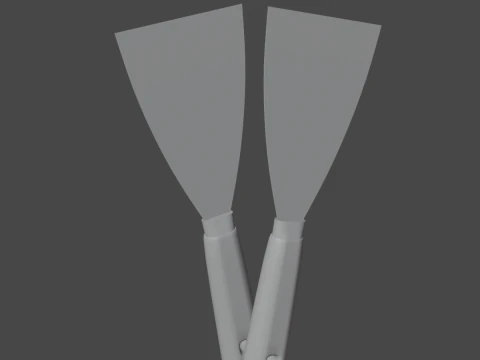Industrial Spatula 04 3D Model