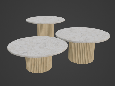 Coffee Tables 01 3D Модель