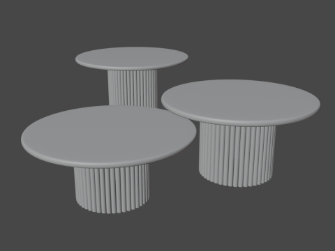 Coffee Tables 01 3D Модель