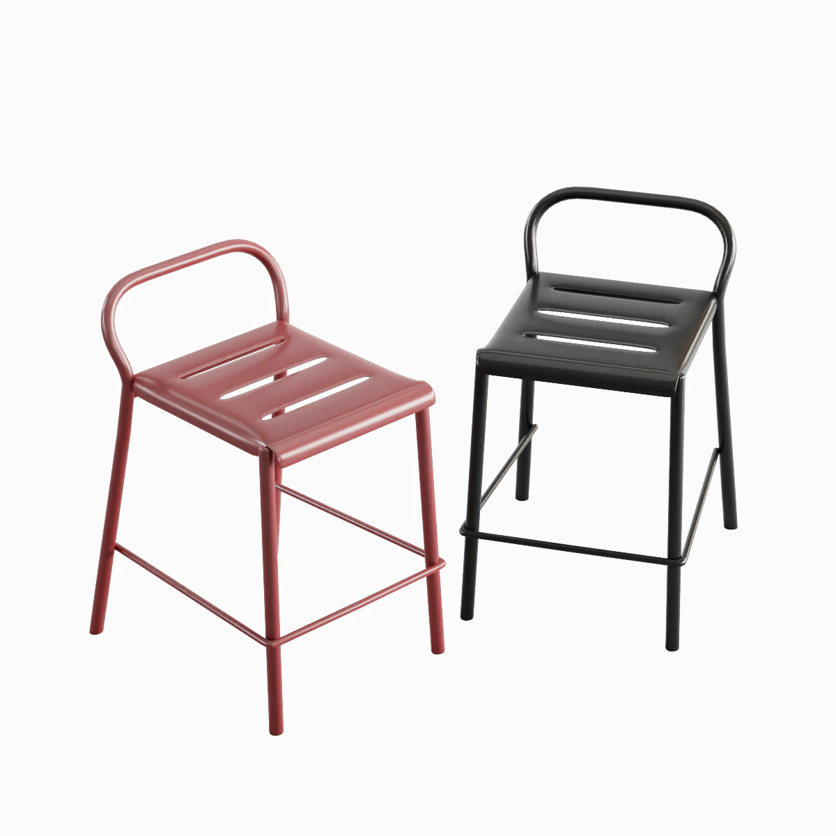 Modern Stool B 03 3D Model .c4d .max .obj .3ds .fbx .stl .blend 