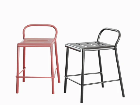 Modern Stool B 03 3D Model