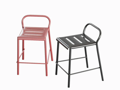 Modern Stool B 03 3D Model