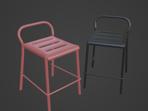 Modern Stool B 03 Modelo 3D