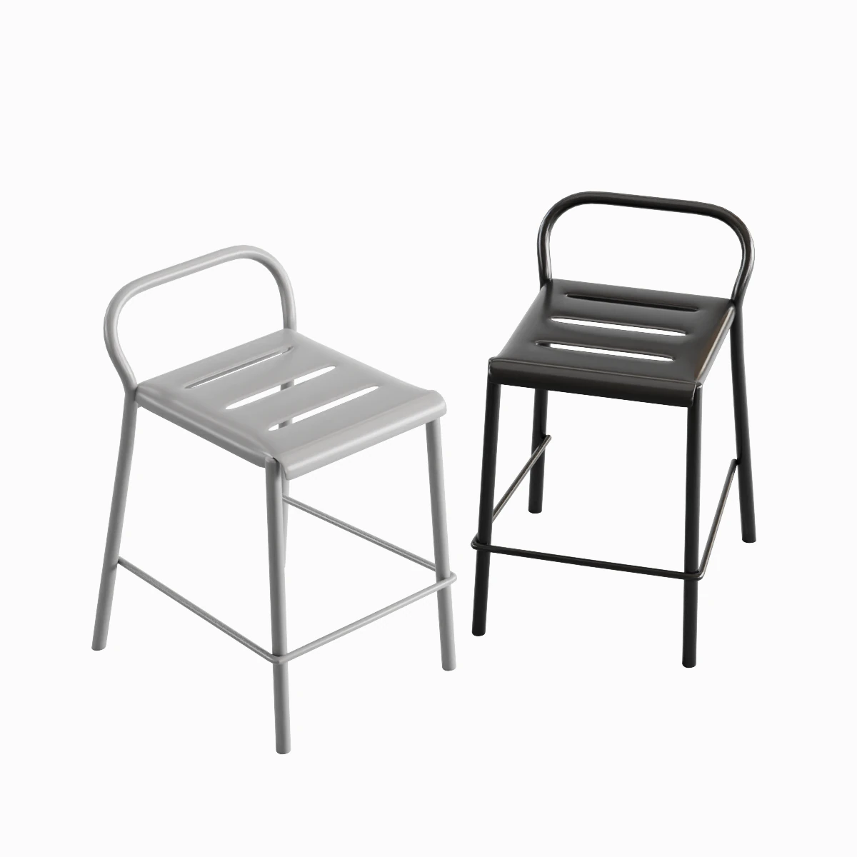 Modern Stool B 05 3D Model .c4d .max .obj .3ds .fbx .stl .blend