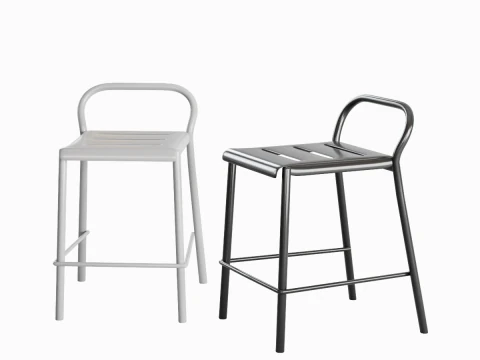 Modern Stool B 05 3D Model