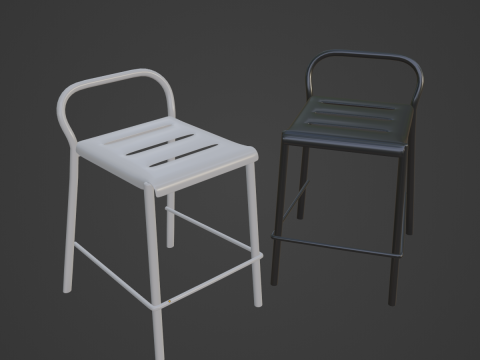 Modern Stool B 05 Model 3D