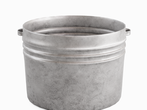 Medieval Metal Basin 01 3D Model