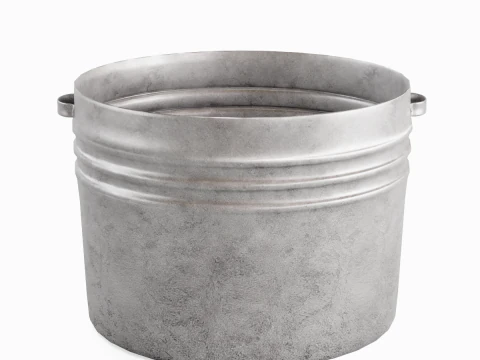 Medieval Metal Basin 01 3D Model
