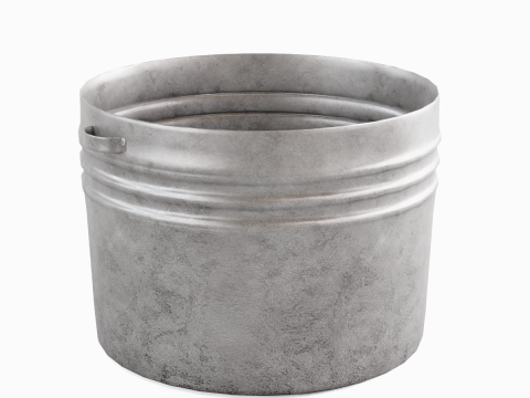 Medieval Metal Basin 01 3D Model
