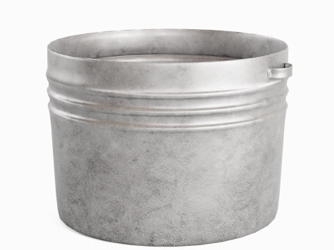 Medieval Metal Basin 01 3D Model