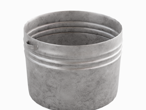 Medieval Metal Basin 01 3D Model