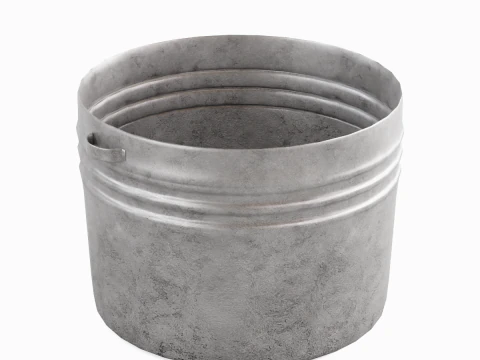 Medieval Metal Basin 01 3D Model