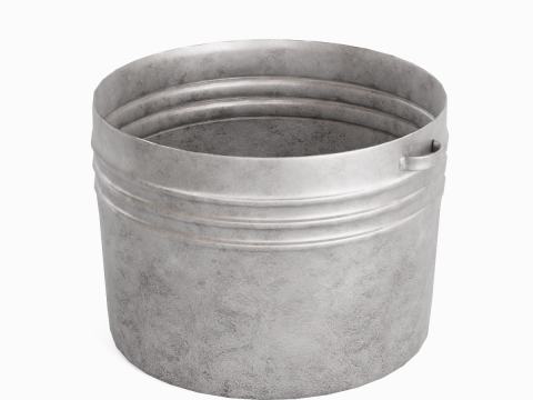 Medieval Metal Basin 01 3D Model