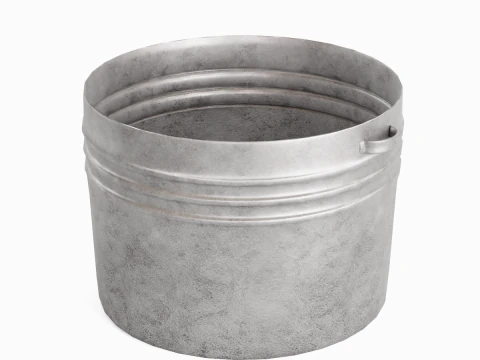 Medieval Metal Basin 01 3D Model