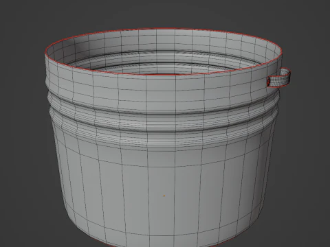 Medieval Metal Basin 01 3D Model