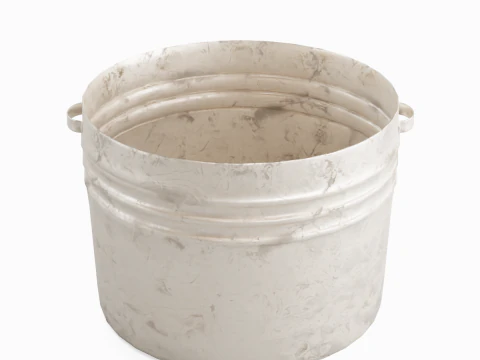 Middeleeuwse metalen wastafel 02 3D Model