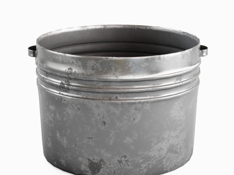Medieval Metal Basin 03 3D Model