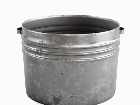 Bacia Met&aacute;lica Medieval 03 Modelo 3D