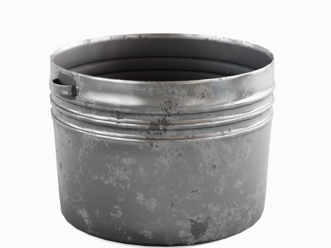 Medieval Metal Basin 03 3D Model