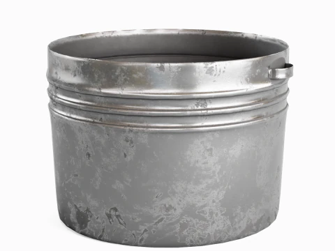 Bacia Met&aacute;lica Medieval 03 Modelo 3D