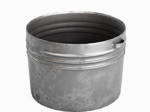 Medieval Metal Basin 03 3D Model