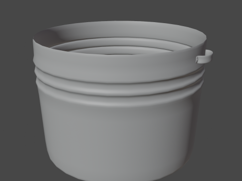 Medieval Metal Basin 03 3D Model