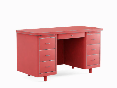 Metal Desk 01 3D Model