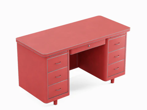 Metal Desk 01 3D Model