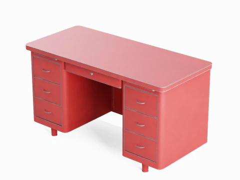 Metal Desk 01 3D Model