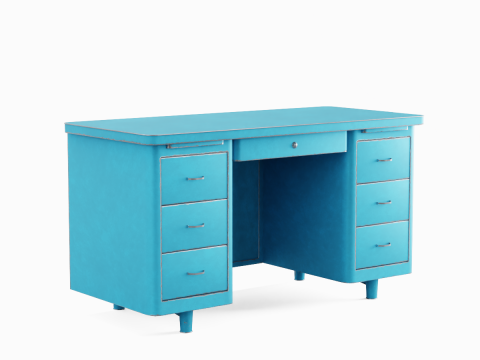 Metal Desk 02 Modelo 3D