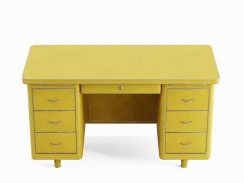 Escritorio met&aacute;lico 03 Modelo 3D