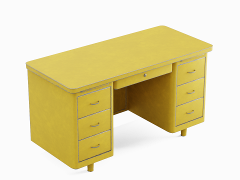 Metal Desk 03 Modello 3D