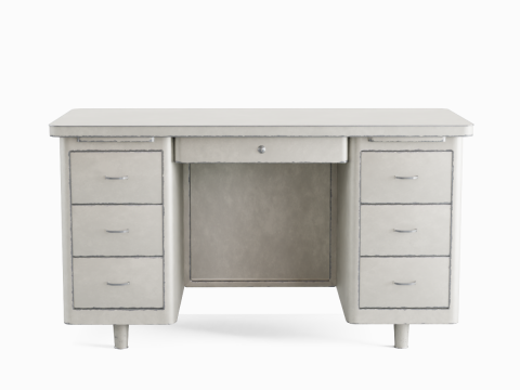 Metal Desk 04 3D Model