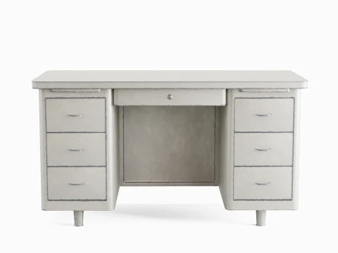 Metal Desk 04 3D Model