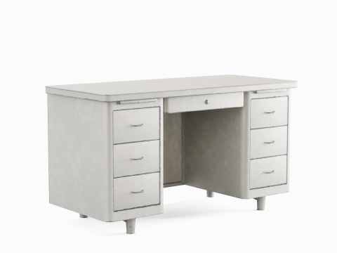 Metal Desk 04 3D Model