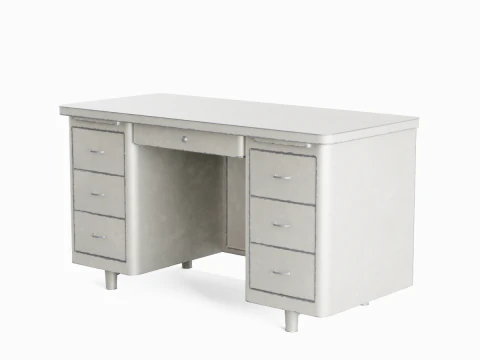 Metal Desk 04 3D Model