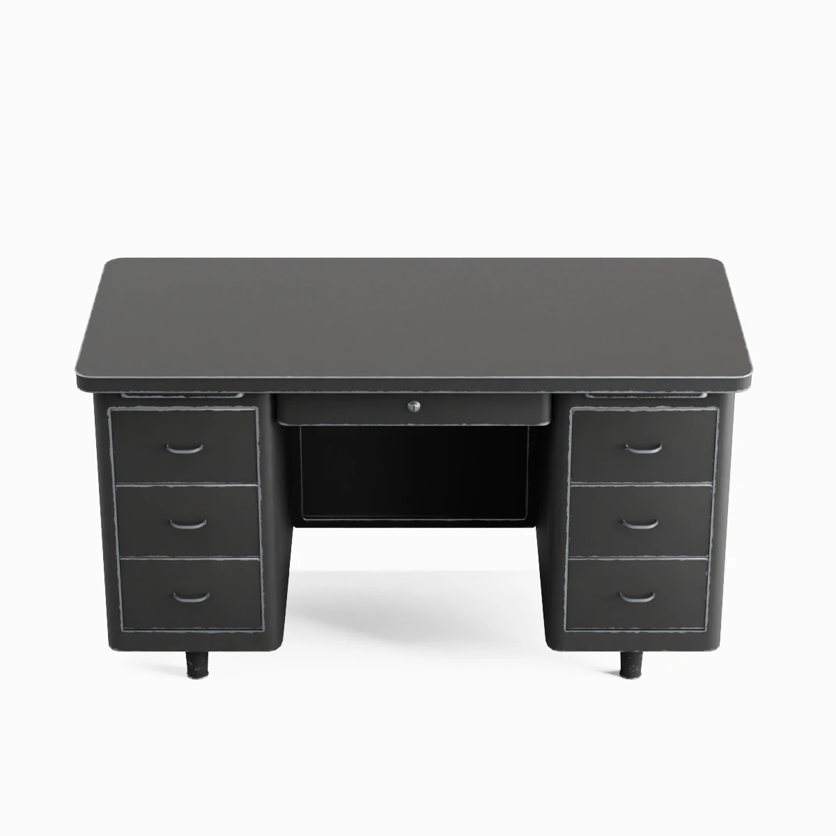 Metal Desk 05 3D Model .c4d .max .obj .3ds .fbx .stl .blend
