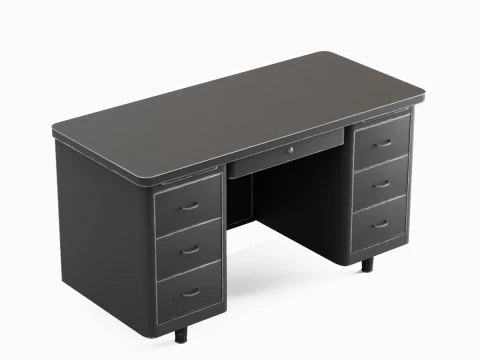 Metal Desk 05 3D Model
