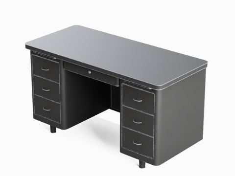 Metal Desk 05 3D-Modell