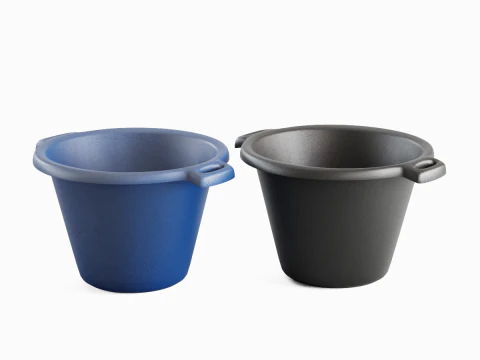 Plastic Basin with Holder 01 3D Model